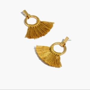 Madewell Tassel Hoop Earrings in Mystic Yellow